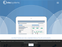 Tablet Screenshot of fintecsystems.com